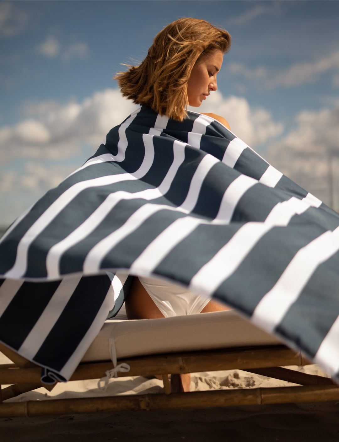 Gray beach online towel